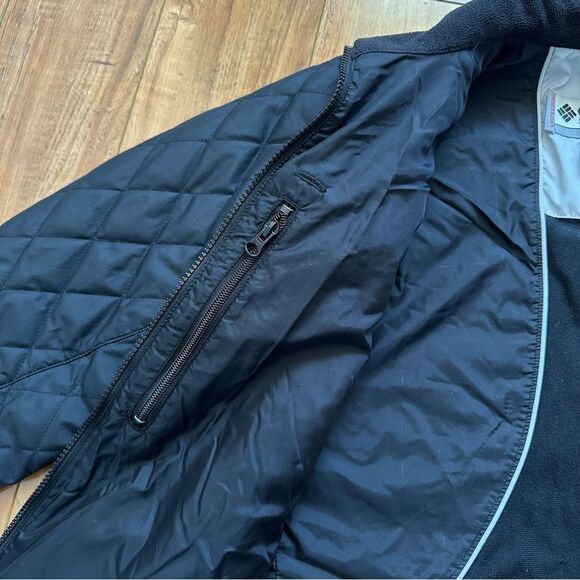 Columbia Vertex Jacket Womens Small Black Quilted Fleece Lined Interchange Core - Picture 9 of 12